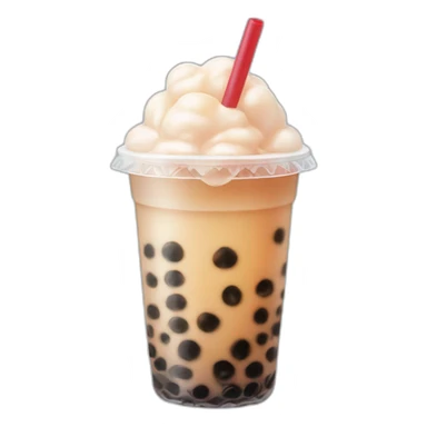 Bubble tea with boba  sticker