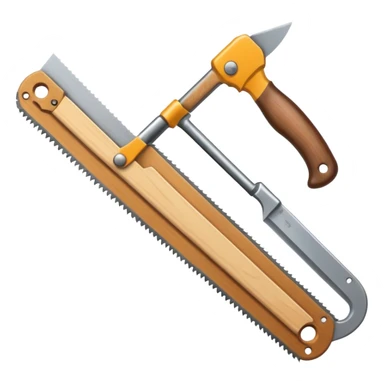 une scie pour couper du bois sticker