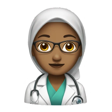 Doctor hijab sticker