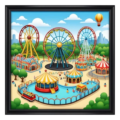 Parc attraction  sticker