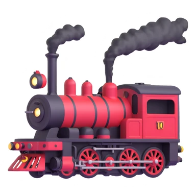 antique locomotive sticker