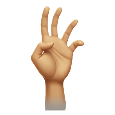 a genie's outstretched hand. sticker