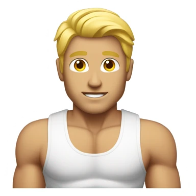 Blonde Man Physique  sticker