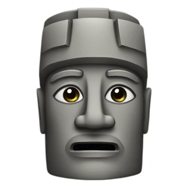 moai but french sticker