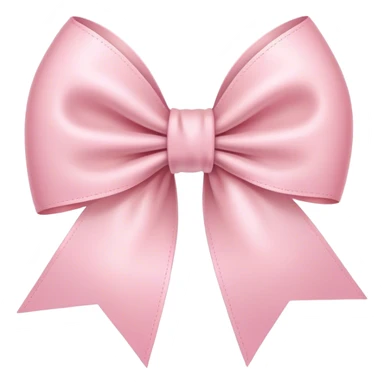 light pink ribbon bow sticker