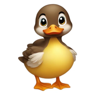 cute duckling sticker