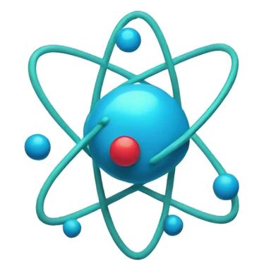 An atom  sticker