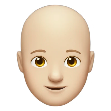 Bald guy with a fat white cat sticker