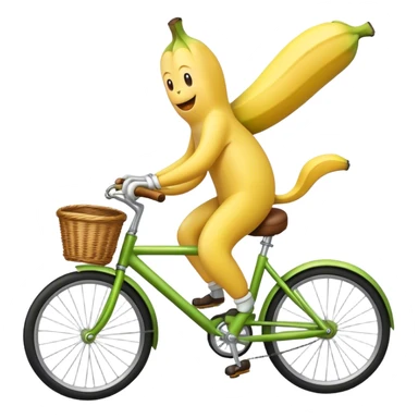A Banana on a bycicle  sticker