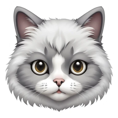 Smushed face cat sticker