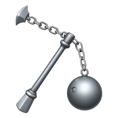 a throwing weapon made of weights on the ends of interconnected cords sticker