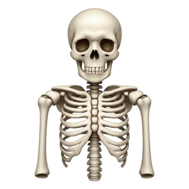 RIBS on a skeleton sticker