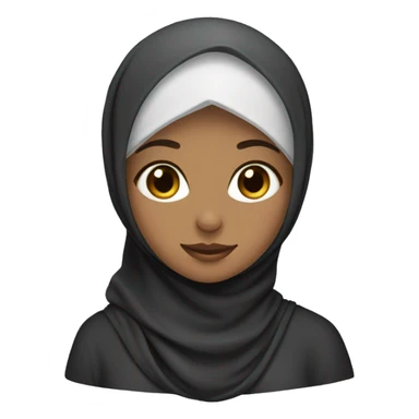 Girl wearing hijab sticker