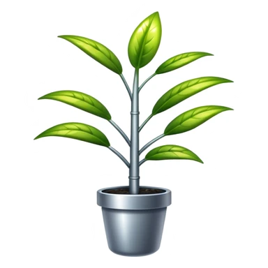 plant that grows with technology instead of nature sticker