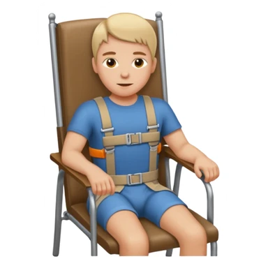 strapped to a chair sticker