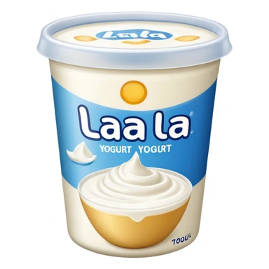 Yogurt envasado marca lala sticker