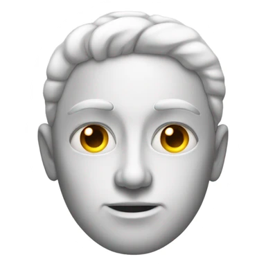 white person with third eye open sticker