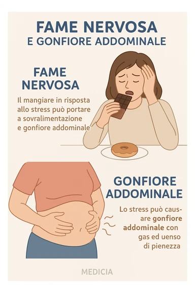 fame nervosa gonfiore addominale in italiano sticker