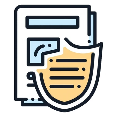 insurance license document with shield sticker