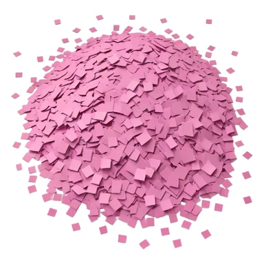 pink confetti sticker