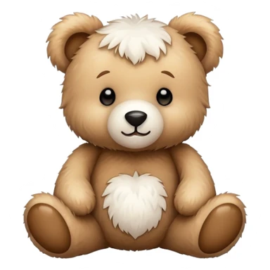Adorable teddy bear white sticker