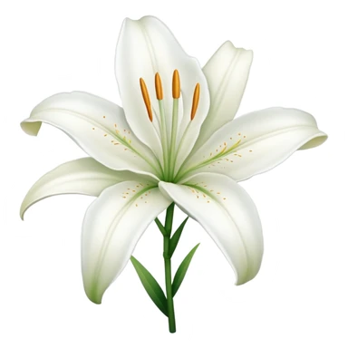 White Lilly sticker