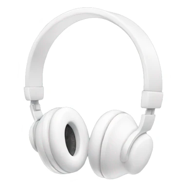 White headphones with bows sticker
