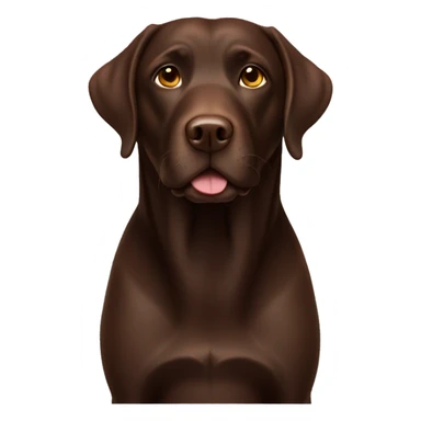 a full body, chocolate Labrador  sticker