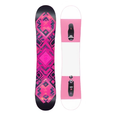 pink snowboard  sticker