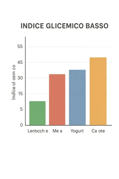 Indice glicemico basso grafico sticker