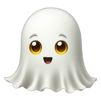 cute ghost game character sticker