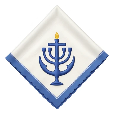 napkin with shabbat shalom sticker