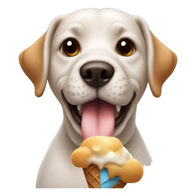dog with icecream sticker