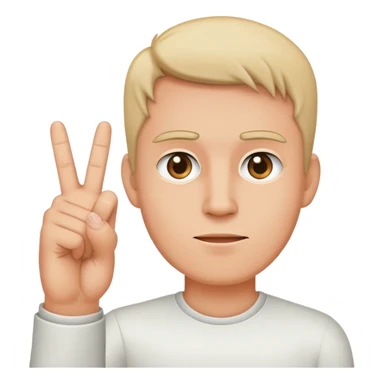 man sticking up the middle finger sticker