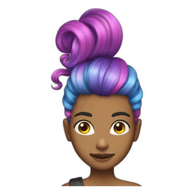 Why you want posh people with Rainbow hair? sticker