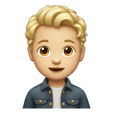 white toddler sticker