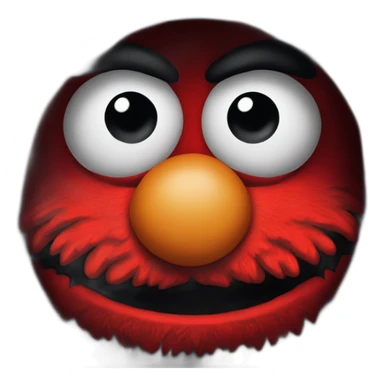elmo in dark hood sticker