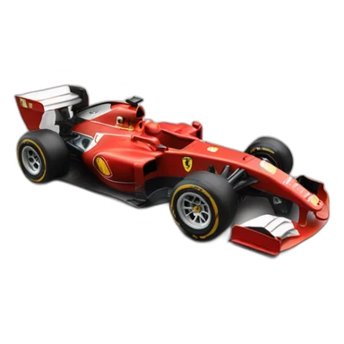 Formule 1 Ferrari voiture en face sticker