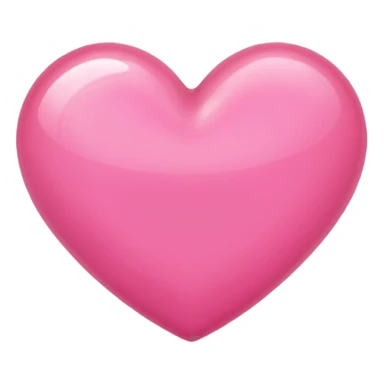 Plain pink heart  sticker