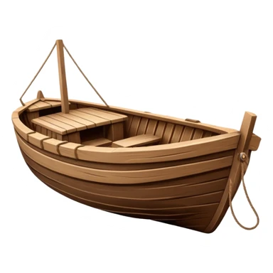 Wooden boat sticker