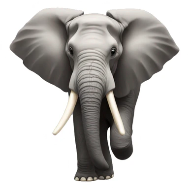 Two Crossing elephant Horns  sticker