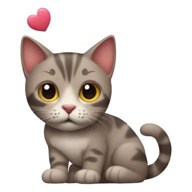 Cat with Hearts sticker