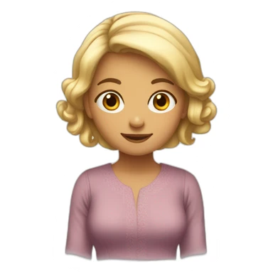 Fille en robe de Moyen Âge  sticker