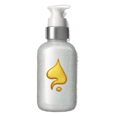 Glitter lotion bottle sticker