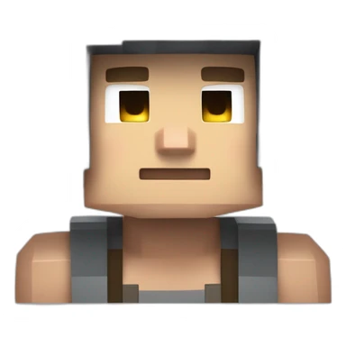 minecraft steve super strong  sticker