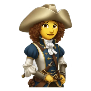 musketeer women sticker