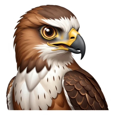 a hawk talking sticker