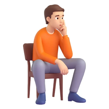 thinking person sticker