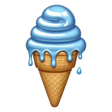 Chrome metallic ice cream sticker