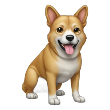 Dog Canine Thai Rigdeback Full-height sticker